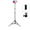 Miniatyrbild 4 av 6: Vikbart 56cm-160cm Utdragbart Mobiltelefonstativ Hållare Live Tripod Videoinspelning Selfie Landing Monopod För Alla Telefonkameror Only Stand