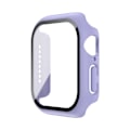 Miniatyrbild 1 av 6: Härdat Glas+Skal För Apple Watch 38mm 40mm 41mm 42mm 44mm 45mm 46mm Skärmskydd Skyddande Fodral iWatch 10 8 7 9 6 SE 5 Lavender Purple Series 1 2 3 38MM