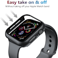 Miniatyrbild 4 av 6: Glas+Skal För Apple Watch Fodral 9 8 7 6 SE 5 iWatch Tillbehör Skärmskydd Apple watch serie 44mm 40mm 41mm 45mm 42mm 38mm 16 mint green Series S10 42MM