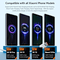 Miniatyrbild 4 av 6: Xiaomi Original USB Typ C-kabel 120W 67W Turbo Snabbladdare Mi 15 14 13 12T Pro 12 11 Ultra Poco X6 X7 Redmi Note Black Shark 5 1p L shaped 1m(3.3ft)