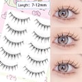 Miniatyrbild 1 av 6: Dröm Deer 5 Par Falska Ögonfransar En Typ Ögonfransar Uppgraderad Lash V-Formad 0.14Mm Transparent Stam Mjuk Naturligt Öga Lashes Mink W-2