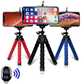 Miniatyrbild 3 av 6: Stativ Tripod För Mobiltelefon Kamerahållare Klämma Smartphone Monopod Tripe Stativ Octopus Mini Stativ Stativ För Telefonkamera Red Remote Version