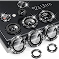 Miniatyrbild 1 av 6: Lämplig För Samsung Galaxy S25Ultra S23 S24 Ultra S24 Plus S22Ultra Diamant Glänsande Färgglad Mobiltelefon Linsskyddsfilm Black Diamond For Samsung S25 Plus