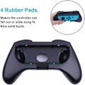 Miniatyrbild 5 av 7: Kompatibel med Nintendo Switch/Switch OLED Joy-Con, 3 i 1 Slitstarkt Game Switch Controller Handle Case Kit Black