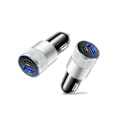 Miniatyrbild 1 av 7: 1Pc Usb C Snabb Billaddare, 3.0 Pd Usb C Biladapter 2Ports 3.1A Usb Typ C Bilplugg Kompatibel Med Iphone 15/14/13 Silver