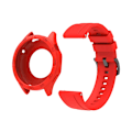 Miniatyrbild 1 av 6: Silikonarmband för Huawei Watch GT4 GT5 46mm Ersättningsarmband + Skyddsfodral Red Bundle Huawei GT4 GT5 46mm