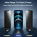 Miniatyrbild 2 av 6: 2 st Anti-Privacy Härdat Glas 1 st Telefonfodral Set För iPhone 15 13 14 12 11 Pro Max 16 Plus Skydda Telefonskärm Sekretessfilm For iPhone 14Pro Max