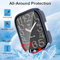 Miniatyrbild 3 av 6: PC+Glas för Amazfit Bip 5 Unity Skal Smart Klocka Skärmskydd Heltäckande Skyddande Stötfångare för Amazfit Bip 5 Unity Clear Amazfit Bip 5 Unity