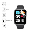Miniatyrbild 2 av 6: Hydrogel Film för Xiaomi Redmi Watch 3 5 Lite 5 Smartwatch Tillbehör Böjd Mjuk Skärmskydd Klocka 4 3 5 Active Inte Glas 3PCS Redmi Watch 5 Active