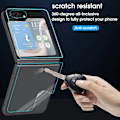 Miniatyrbild 4 av 6: Flip5 Hydrogel Film För Samsung Galaxy Z Flip 5 5G Mjuk HD Full Täckning Gångjärnsskydd Repskydd Skärmskydd För ZFlip5 8in1 Set For ZFlip 5