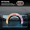 Miniatyrbild 4 av 6: 3Rings Glitter Kameralinsskyddsfilm För Samsung Galaxy S24 FE S24Plus S24+ S23FE S23 Plus S23+ Metall Glas Diamantlock Pink S24 Plus