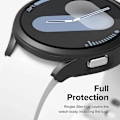 Miniatyrbild 3 av 6: Skyddsfodral+Härdat Glas för Samsung Galaxy Watch 7 6 5 4 40MM 44MM Skärmskydd för Samsung Watch 7 6 5 4 Fodral Black for Watch 7 40mm