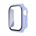Miniatyrbild 1 av 6: Härdat Glas+Skal För Apple Watch 38mm 40mm 41mm 42mm 44mm 45mm 46mm Skärmskydd Skyddande Fodral iWatch 10 8 7 9 6 SE 5 Ice Sea Blue Series 1 2 3 38MM