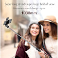 Miniatyrbild 2 av 6: Bärbar Bluetooth Selfie Stick Infällbar Multifunktionell 103CM Telefonhållare Stativ Med Selfie-ljus Trådlös Fjärrkontroll Only Selfie Stick