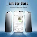 Miniatyrbild 3 av 6: 1-5st Anti-Spion Glas för iPhone 14 13 15 12 11 16 Pro Max Mini Plus SE 2020 22 X XS XR Sekretess Skärmskydd För iPhone 7 8 For 7 Plus 8 Plus 2pcs