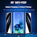 Miniatyrbild 2 av 6: 3-pack Anti-Spion Hydrogel Film För Samsung S25 Ultra S24 S23 S22 S21 Sekretess Skärmskydd För Samsung S24 S23 FE S10 S9 Plus Galaxy S21 Plus Anti Peeping