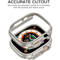 Miniatyrbild 4 av 6: Matt Skal för Apple Watch Ultra 2 49mm Fodral Hård PC Stötsäker Kant Skyddande Stötfångare iWatch Series Ultra 49 mm Titanium color