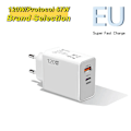 Miniatyrbild 1 av 6: PD 120W Laddare USB ny Snabbladdare För iPhone 15 Pro Samsung Xiaomi Huawei EU US Reseladdare EU White