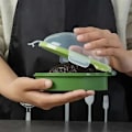 Miniatyrbild 3 av 6: Kylskåp Crisper Hom Spara Utrymme Kök Acceesories Container Organisator Lagringslåda Frukt Och Grönsaks Förvaringslåda Plada Fysiskt green
