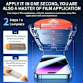 Miniatyrbild 5 av 6: 3-pack Oleofobisk Beläggning Dammfri Installation Skärmskydd för IPhone 13 14 11 12 15 16 Pro Max 15 Plus XR XS Matt Glas For iPhone 13Pro Max 3Pcs Matte Glass