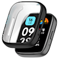 Miniatyrbild 2 av 6: TPU Skyddsfodral För Xiaomi Redmi Watch 3 active Fulltäckande Skärmskydd För Redmi Watch 3 Smartklocka Stötfångarskal Gold Mi Watch Lite 3