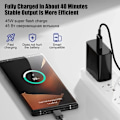 Miniatyrbild 6 av 6: PD 45W USB C Laddare för Samsung Galaxy S22 S23 S24 Ultra Note 10+ 5G USB C Mobiltelefonladdare Snabbladdare White EU Plug