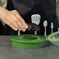 Miniatyrbild 4 av 6: Kylskåp Crisper Hom Spara Utrymme Kök Acceesories Container Organisator Lagringslåda Frukt Och Grönsaks Förvaringslåda Plada Fysiskt green