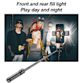 Miniatyrbild 2 av 6: Uppgraderad Tripod Selfie Stick med 2 Fyllnadsljus 1130mm Telefonstativ med Fjärrkontroll för Android IOS Smartphone S03 No Light