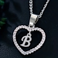 Miniatyrbild 2 av 5: Bohemiskt Hjärta-format Brevhänge Halsband, Bröllopsfestgåva För Män Och Kvinnor, Delikat Gåva För Män Och Kvinnor D