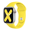 Miniatyrbild 1 av 6: Silikone Rem För Apple Watch Band 44Mm 40Mm 45Mm 41Mm 49Mm 42Mm 38Mm Korpus Armband Iwatch Ultra 2 Serien 7 Se 3 4 5 6 89 Yellow 38 40 41 mm M-L