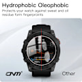 Miniatyrbild 2 av 6: 9H Härdat Glas För Garmin Fenix 8 7X 6X Pro 7 6 7S 6S 5 5S Solar AMOLED Skärmskydd Glas Anti-repor Film Tillbehör For Fenix 6X 5 PCS