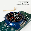 Miniatyrbild 4 av 6: TPU Skyddsfodral för Garmin Fenix 7 7S 7X Smartklocka Klar Färgglad Mjukt Skydd Epix Pro 51mm 47mm 42mm Skal Tr-Orange Garmin fenix 7X