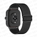Miniatyrbild 1 av 6: Glänsande elastiskt armband för Amazfit gts 4-3-2-2e-mini/bip-U-S-lite/Stratos 2 20mm/22mm band Böhmisk Pride armband gtr-4-3-3pro-2e Black 18 20mm watch band