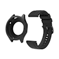 Miniatyrbild 1 av 6: Silikonarmband för Huawei Watch GT4 GT5 46mm Ersättningsarmband + Skyddsfodral Black Bundle Huawei GT4 GT5 46mm