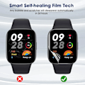 Miniatyrbild 4 av 6: Hydrogel Film för Xiaomi Redmi Watch 3 5 Lite 5 Smartwatch Tillbehör Böjd Mjuk Skärmskydd Klocka 4 3 5 Active Inte Glas 1PC Redmi Watch 5 Lite
