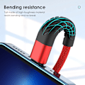 Miniatyrbild 5 av 6: Snabb USB-kabel för iPhone 13 14 12 11 Pro XS Max 5 6 7 8 Plus SE iPad Origin 3M Sladd Mobiltelefon Sladd Data Laddare Kabel Blue 3m
