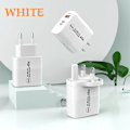 Miniatyrbild 6 av 6: PD 65W Högpresterande USB-laddare Super snabb omvandlingsbar laddare Adapter för iPhone 15 14 13 12 Pro Huawei Xiaomi Samsung Pixel oppo EU White
