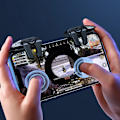 Miniatyrbild 4 av 7: G21 Mobile Phone Game Trigger Gamepad Joystick 6-finger Sikta Shooting L1 R1 Knapp för telefon Android för PUBG Game Controller dactylotheca
