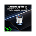 Miniatyrbild 6 av 7: 1Pc Usb C Snabb Billaddare, 3.0 Pd Usb C Biladapter 2Ports 3.1A Usb Typ C Bilplugg Kompatibel Med Iphone 15/14/13 Silver