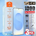 Miniatyrbild 1 av 6: 3-pack 4K Ultra HD Härdat Glas Film för Galaxy S25 S24 S23 Ultra S21 S22 Plus S25 Edge En Klick Installation Skärmskydd Galaxy S22 Plus High Definition