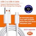 Miniatyrbild 1 av 6: Xiaomi Original USB Typ C-kabel 120W 67W Turbo Snabbladdare Mi 15 14 13 12T Pro 12 11 Ultra Poco X6 X7 Redmi Note Black Shark 5 1p upgrade c to a 2m(6.6ft)