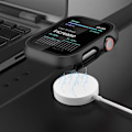 Miniatyrbild 5 av 6: Skärmskyddsfodral i härdat glas för Apple Watch Series 9 Ultra 8 7 6 5 4 3 2 1 SE 49MM 45MM 41MM 40MM 44MM 42MM 49 MM Red 45MM