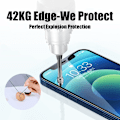 Miniatyrbild 5 av 6: 3-4 st Fulltäckande Härdat Glas För iPhone 11 12 13 14 15 Pro Max Skärmskydd För iPhone X XR Xs Max Skyddsglasfilm For iPhone XR Black