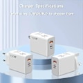 Miniatyrbild 5 av 6: PD 120W Laddare USB ny Snabbladdare För iPhone 15 Pro Samsung Xiaomi Huawei EU US Reseladdare EU White and Cable