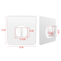 Miniatyrbild 7 av 7: 80 ST Transparenta väggmonterade krokar Självhäftande dörr- och väggkrokar Kraftiga ställ Organizer för badrum Horn hook 30PCS