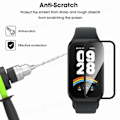 Miniatyrbild 3 av 6: 3D Böjd Kant Film För Xiaomi Smart Band 9 Active HD Mjukt Smart Klocka Skärmskydd Ej Glas För Redmi Band 3 3 Tillbehör 3Pcs For Redmi Band 3