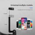 Miniatyrbild 4 av 6: Universal Bilfäste Krok Multifunktionell Hängande Förvaring Mobiltelefonhållare Baksäteshängare Krok för Väska Handväska Kläder Livsmedel Red