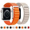 Miniatyrbild 2 av 6: Alpine loop armband för Apple Watch rem 49mm 44mm 40mm 45mm 41mm 42mm 38mm 40 44 45 mm armband iWatch Ultra serie 7 6 5 3 se 8 white-red 38 40 41mm
