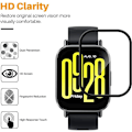 Miniatyrbild 2 av 6: 1-3ST 9D Böjd Skyddsfilm För Xiaomi Redmi Watch 5 Active Smartwatch Skärmskydd för Redmi Watch 4 3Active 3Lite Film 2 Pcs Redmi watch 3