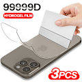 Miniatyrbild 1 av 6: 3 st Hydrogel Film för iPhone 16 15 14 13 12 11 Pro Max Mini Mjukt Skärmskydd 8 Plus Baksida Film Ej Glas Telefontillbehör For iPhone XR 3 Pieces